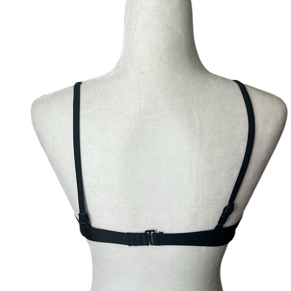 NWT Aerie Black High Neck Bikini Top Reg. $29 - Picture 3 of 7
